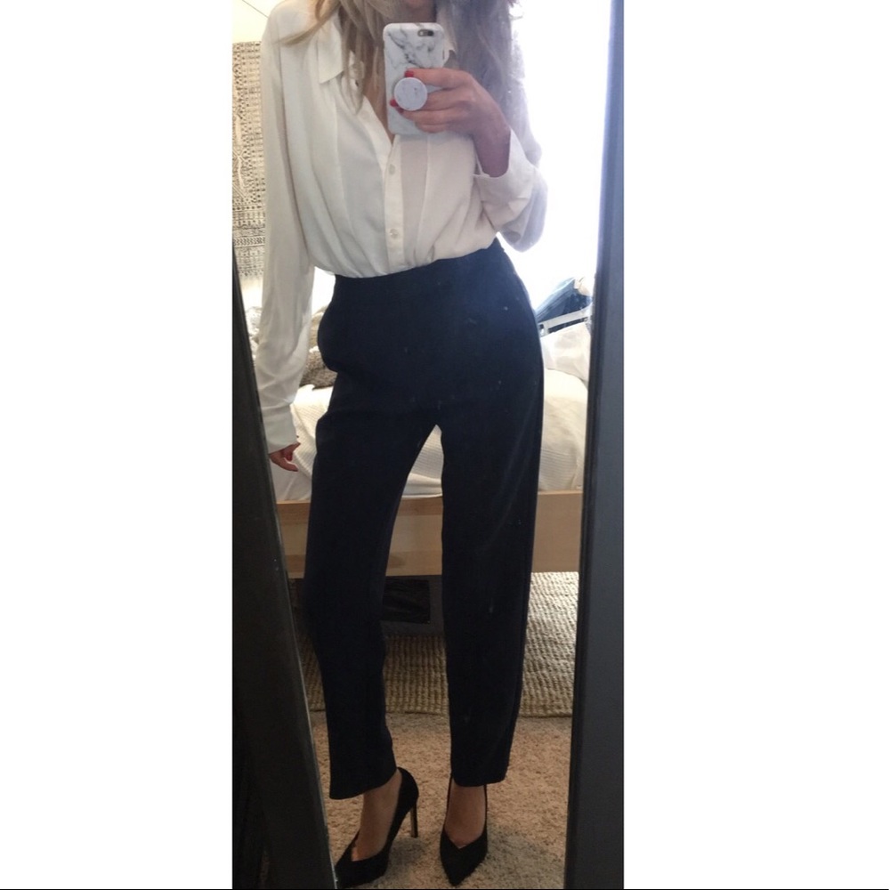 Navy blue slacks